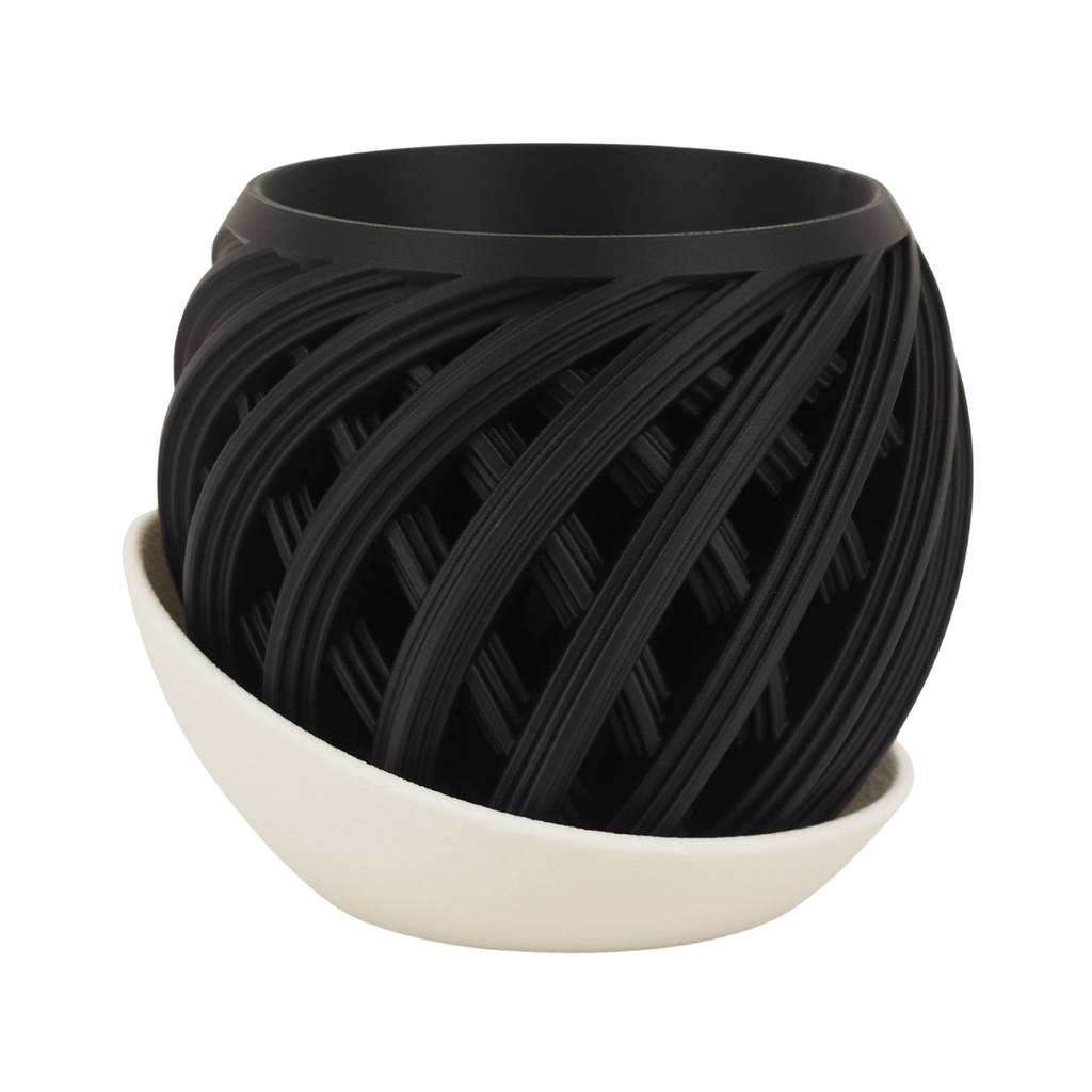 Nexus - Designer Pflanzentopf mit Tropfschale