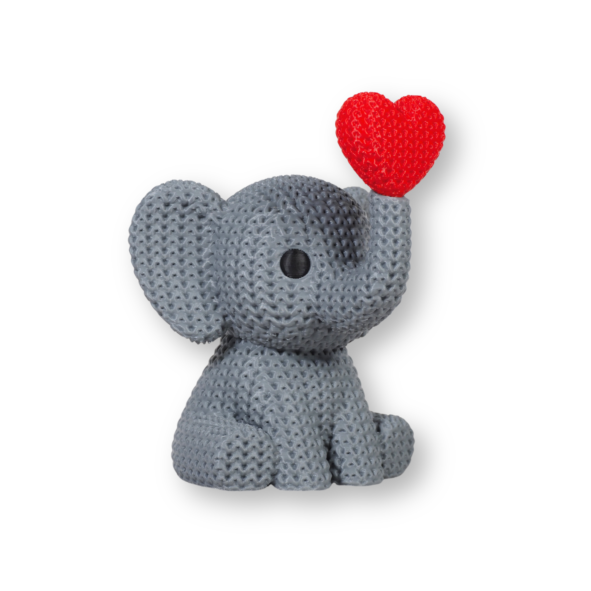 Elefant „Ellie“ im Strick-Look