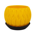 Rime - Designer Pflanzentopf mit Tropfschale