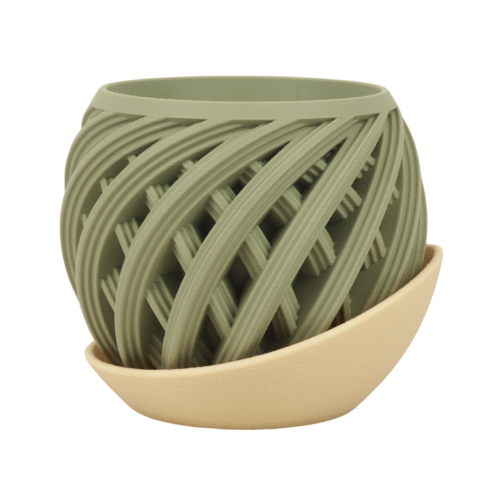 Nexus - Designer Pflanzentopf mit Tropfschale