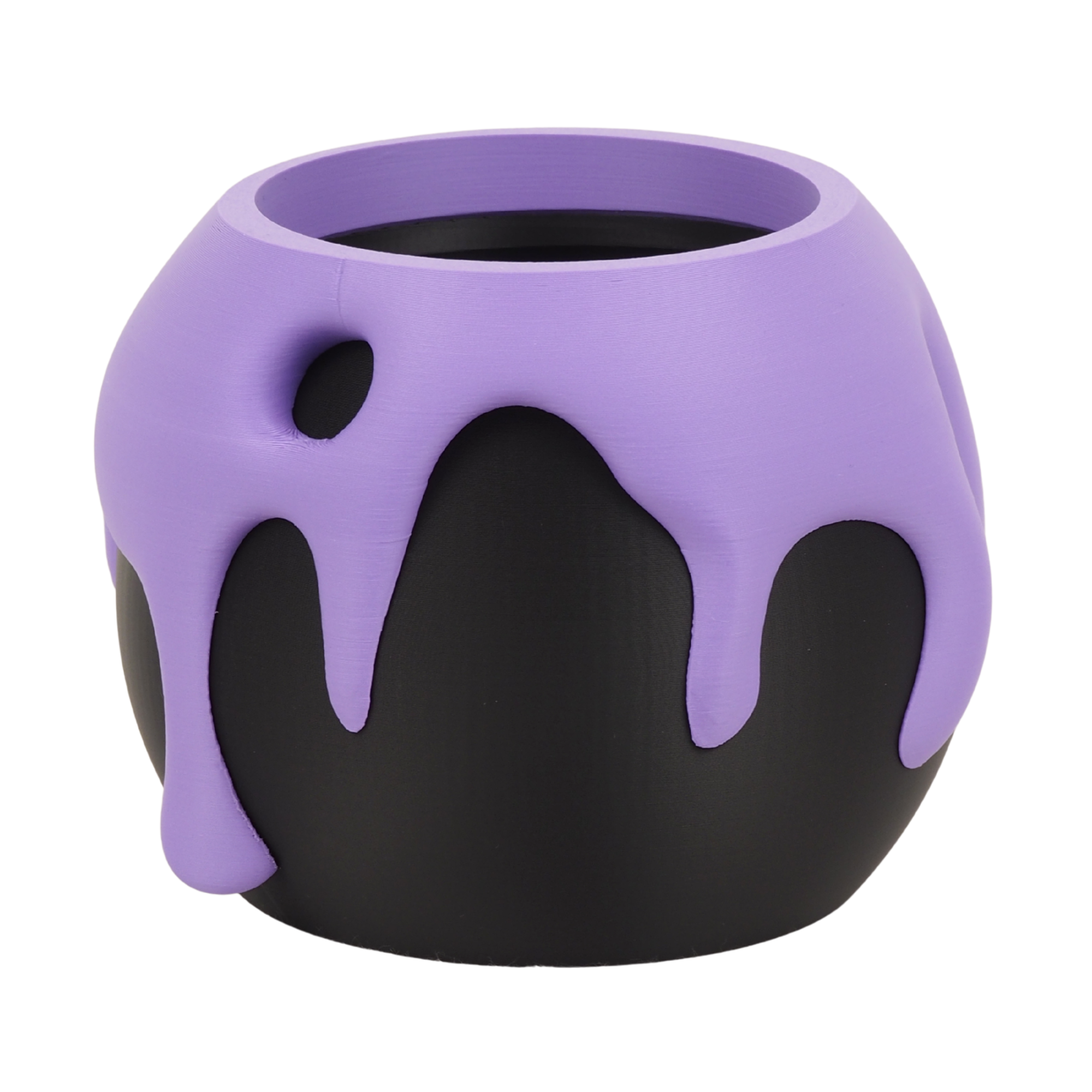 Splash - Designer Pflanzentopf im Drip-Design (schwarz)