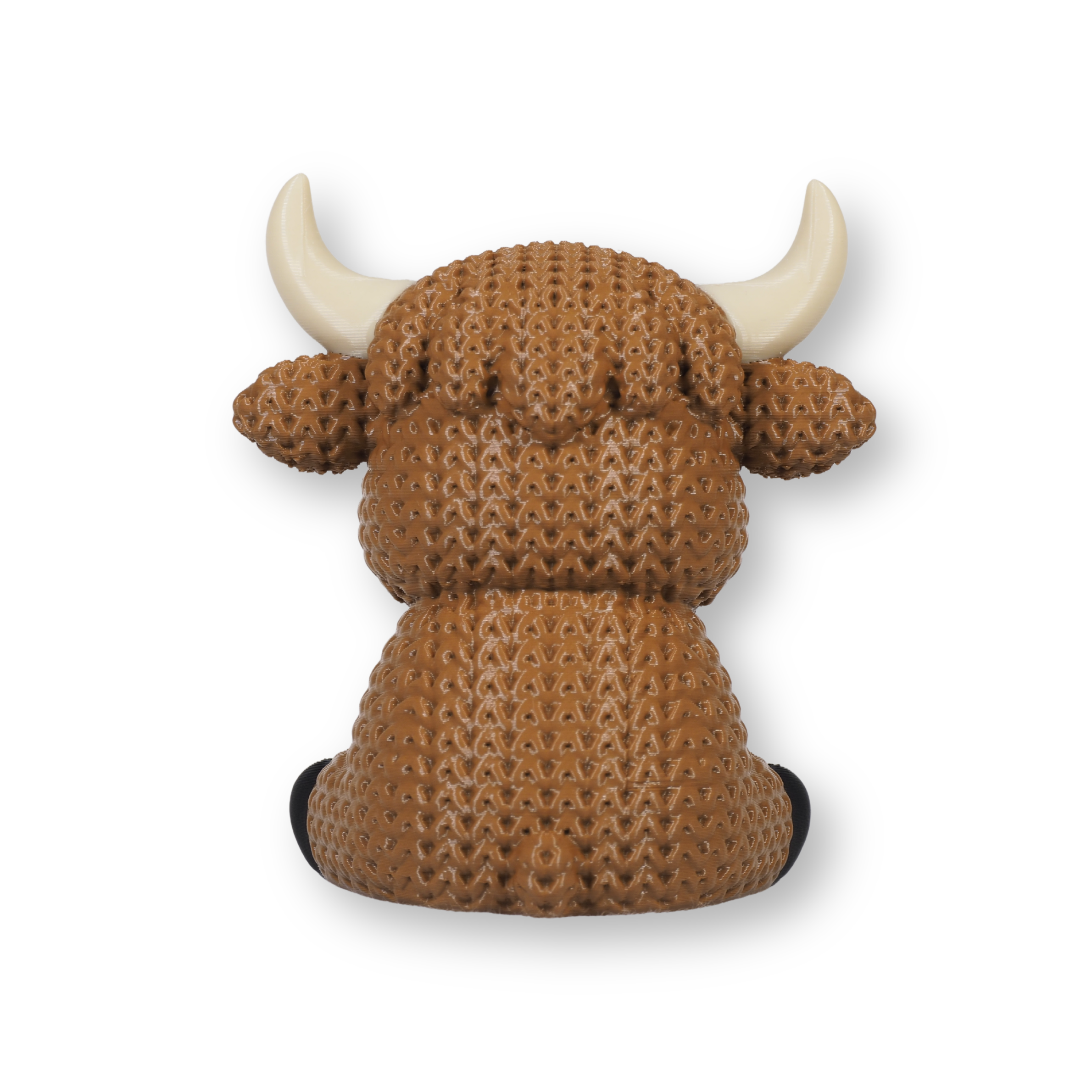 Hochlandkuh „Henry“ im Strick-Look