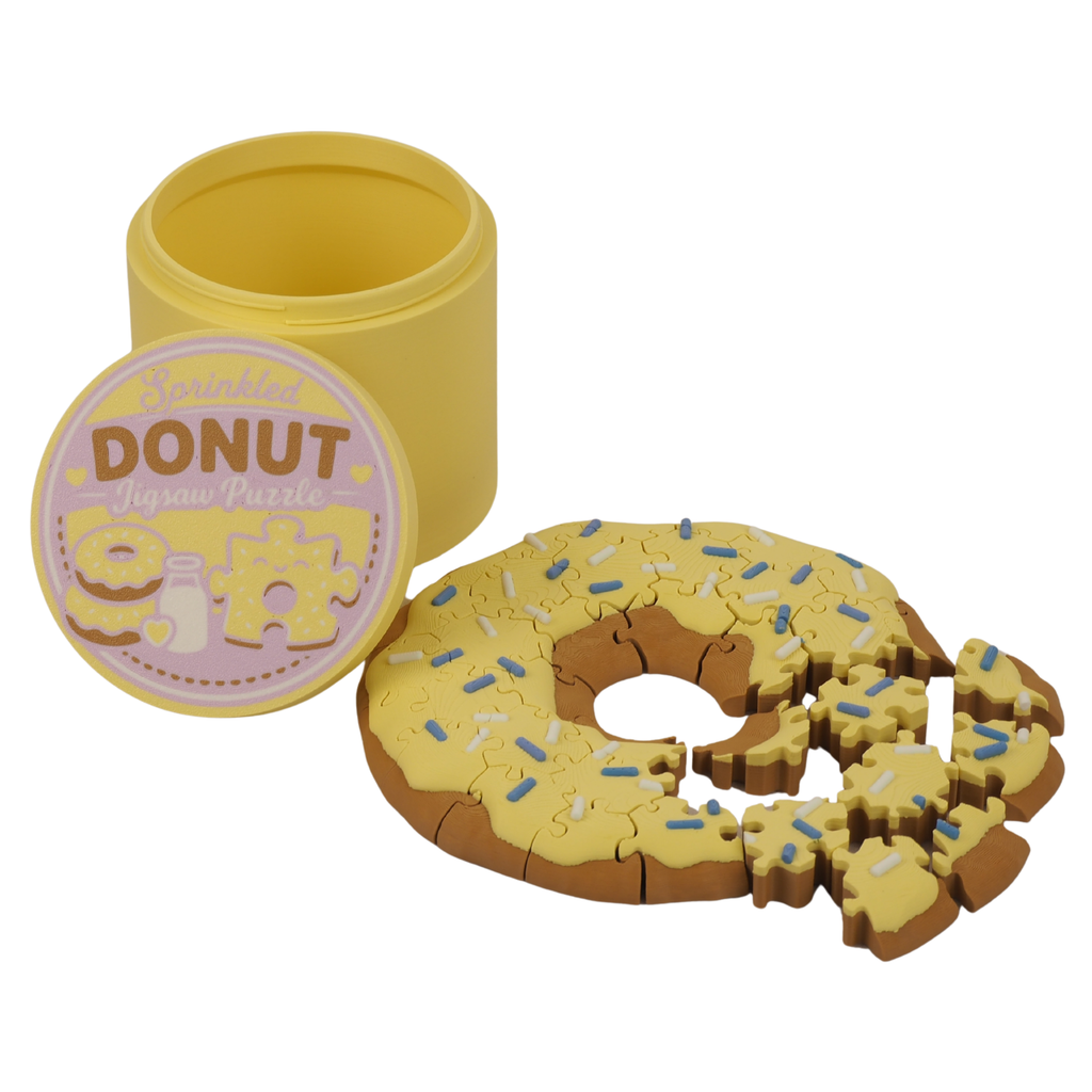Donut 3D-Puzzle mit Retrodose