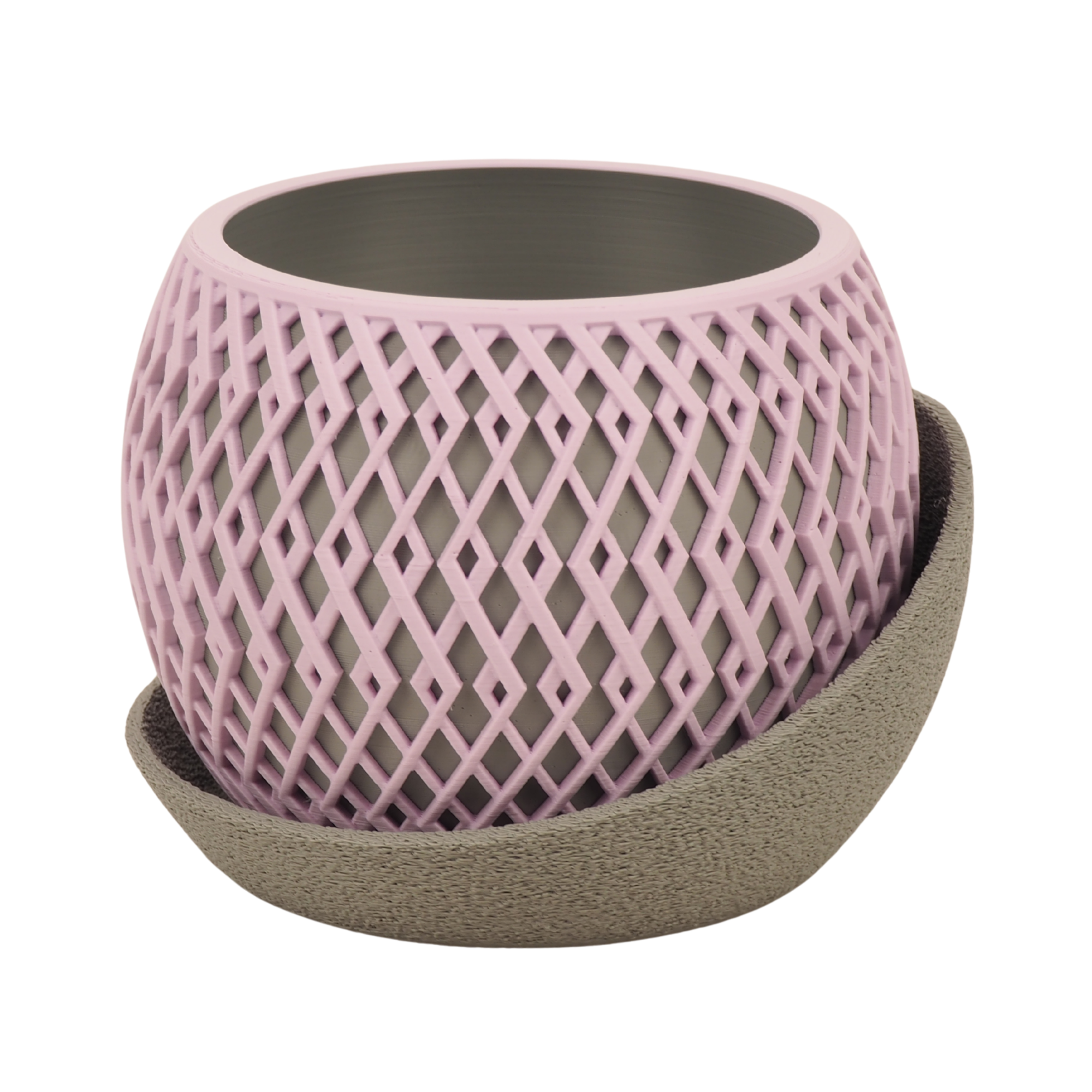 Cove - Designer Pflanzentopf mit Tropfschale