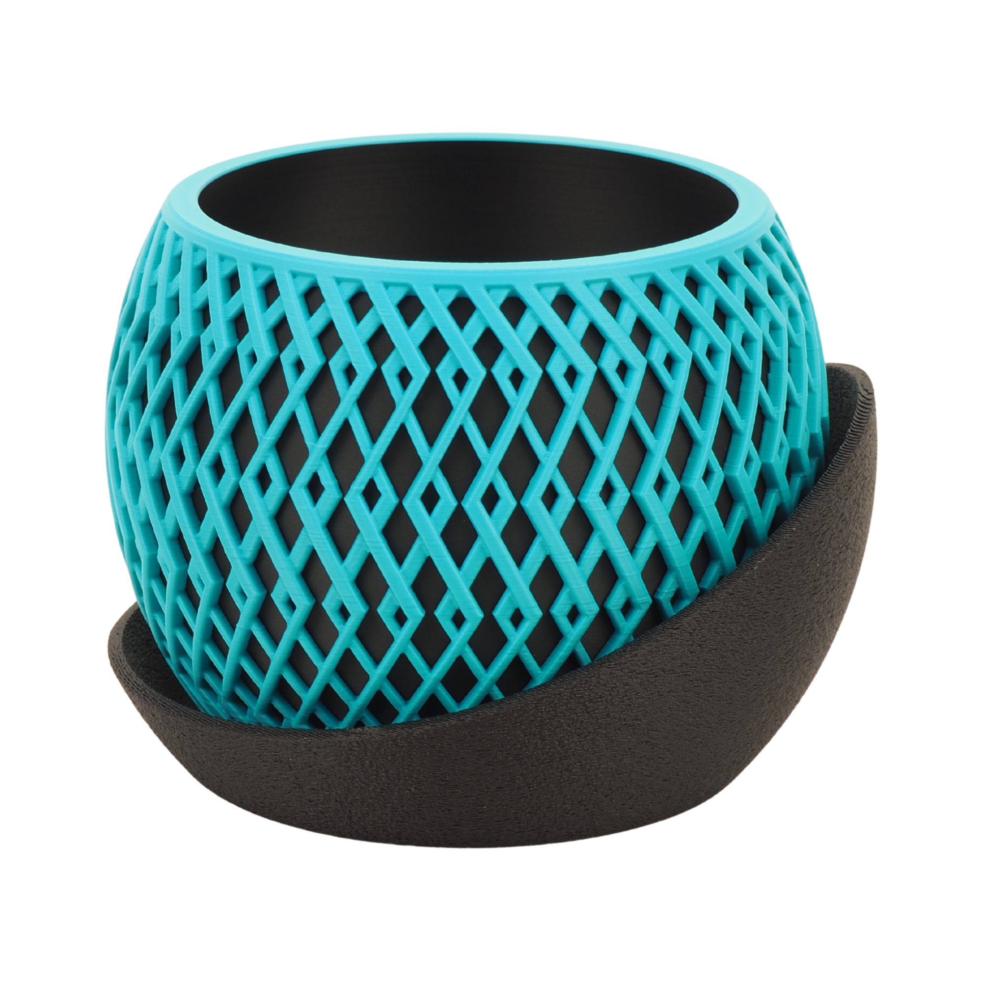 Cove - Designer Pflanzentopf mit Tropfschale