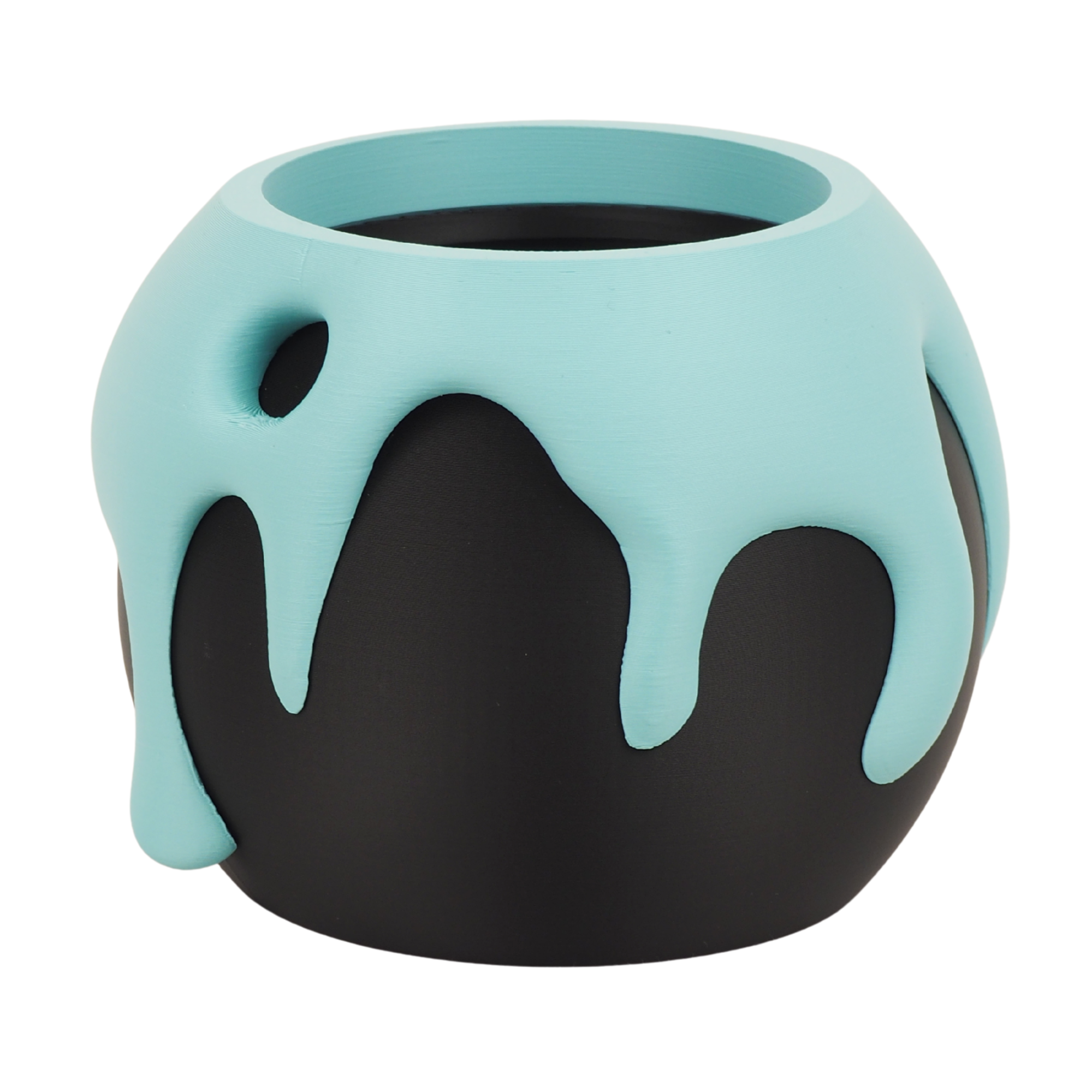 Splash - Designer Pflanzentopf im Drip-Design (schwarz)