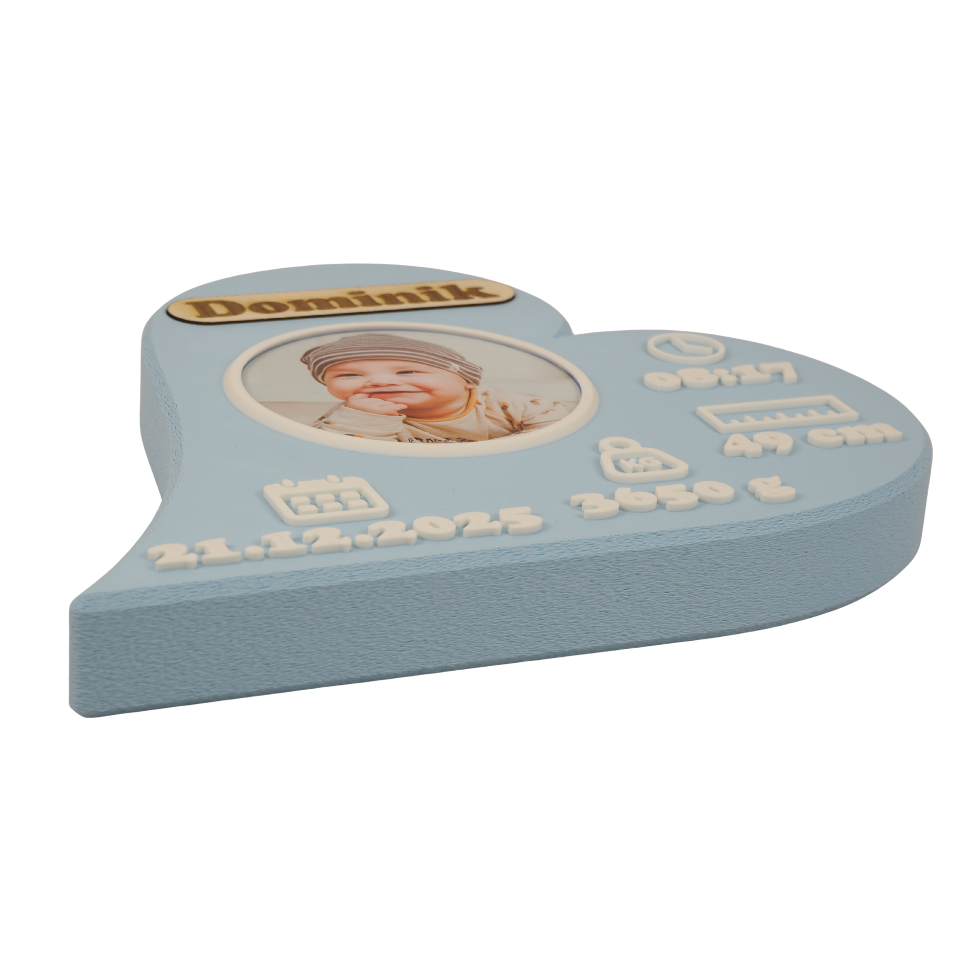 Baby-Geburtsherz | individuell graviert & personalisiert
