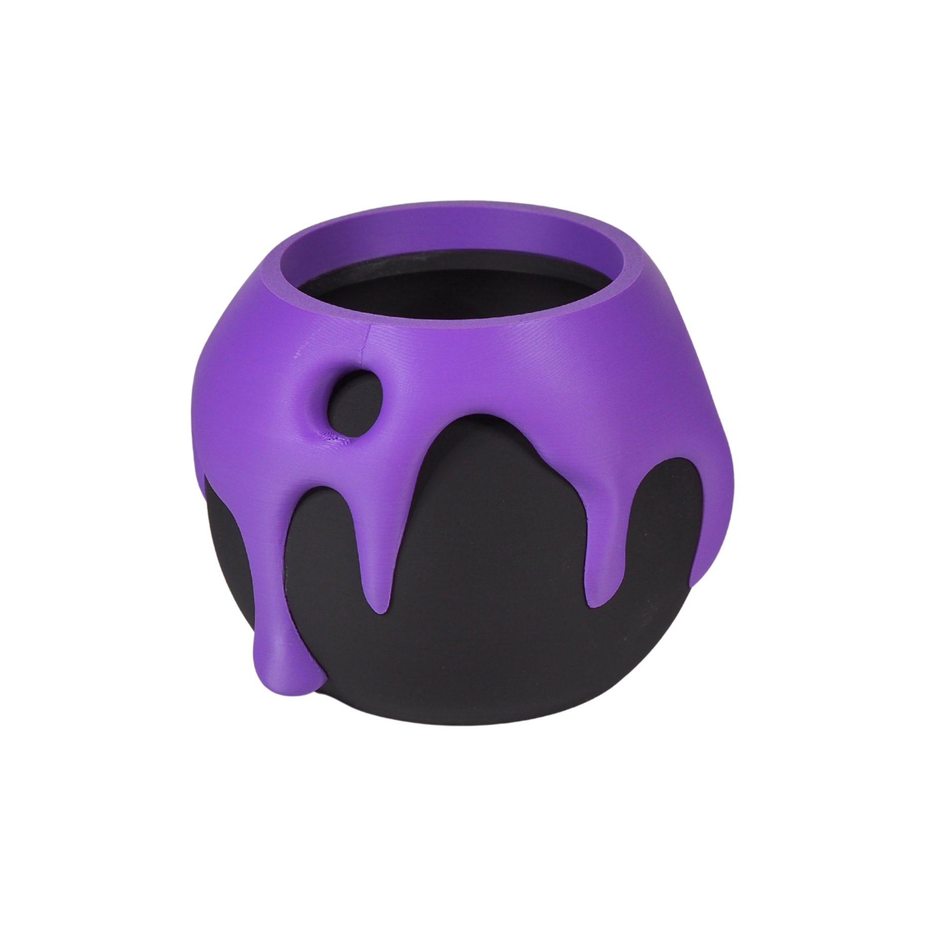 Splash - Designer Pflanzentopf im Drip-Design (schwarz)