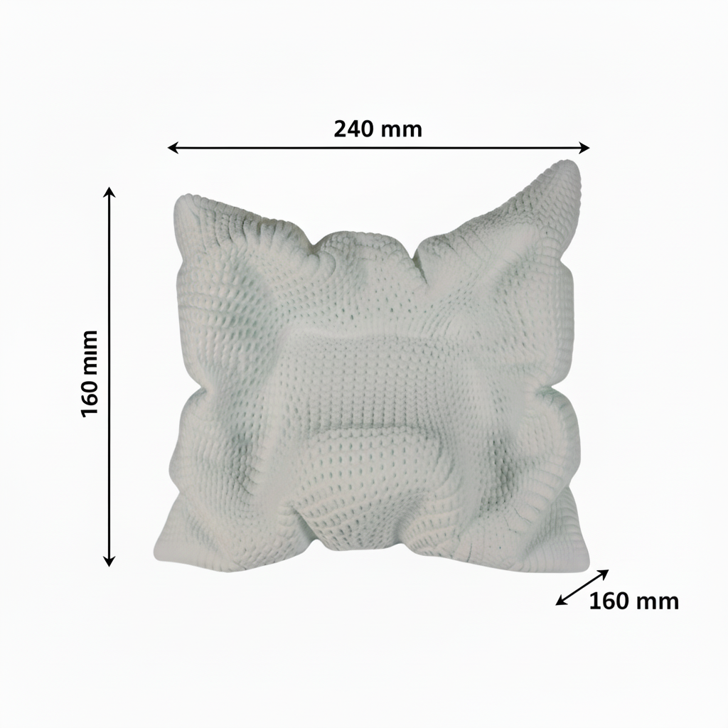 Cozy Pillow – Bemaßung mit Tiefe