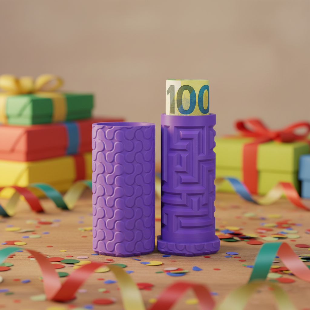 Lifestyle Geburtstag – Beide Hälften mit Geldschein